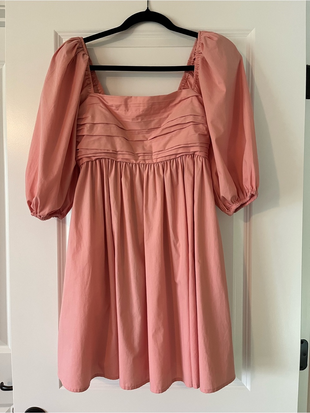 Abercrombie & Fitch Emerson Poplin Puff Sleeve Mini Dress